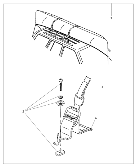 2004 Jeep Grand Cherokee Carrier Kit - Canoe Diagram
