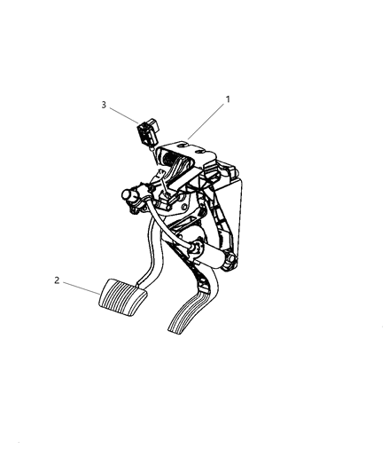 2004 Chrysler Pacifica Module Adjustable Pedal Diagram for 4683921AE