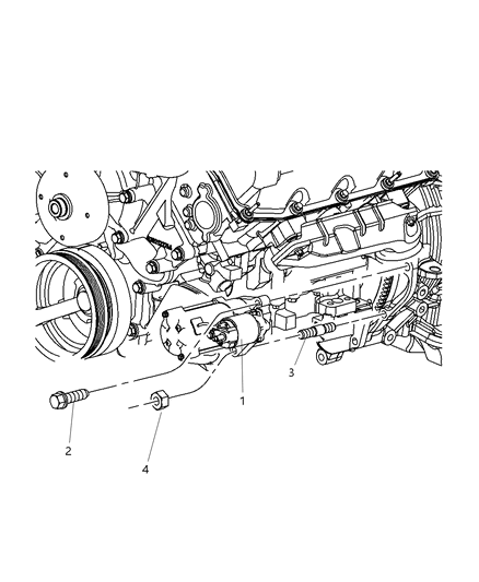 2008 Dodge Ram 1500 Starter & Related Parts Diagram 2 - Thumbnail