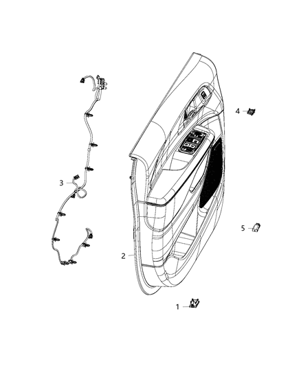 2020 Chrysler Voyager Lamps, Interior Diagram 3 - Thumbnail