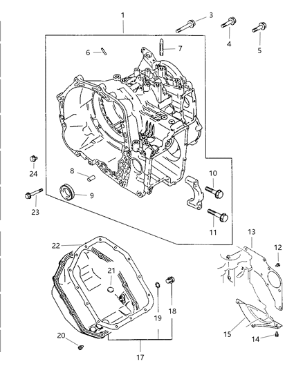 1997 Dodge Avenger Case , Extension & Solenoid Diagram 2 - Thumbnail