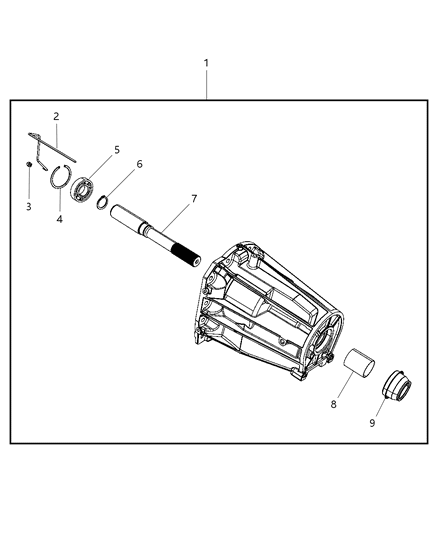 2007 Jeep Liberty Transmission Extension Diagram