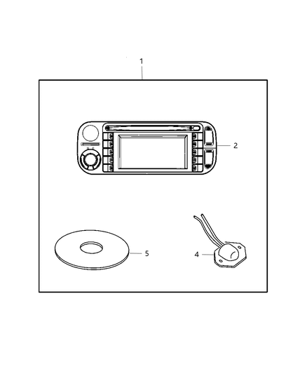 2008 Dodge Ram 3500 Cab Chassis Navigation Kit Diagram 2 - Thumbnail