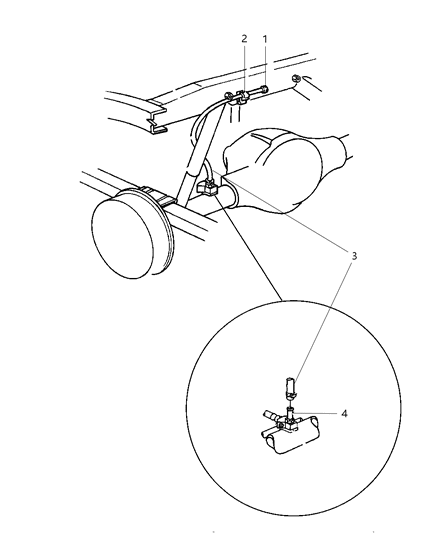 1999 Dodge Ram 3500 Regular Cab Vent, Axle Diagram