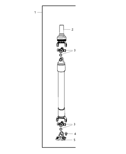Drive Shaft Diagram for 68034551AD