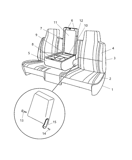 1998 Dodge Ram 2500 Regular Cab Front Seat Diagram 4 - Thumbnail