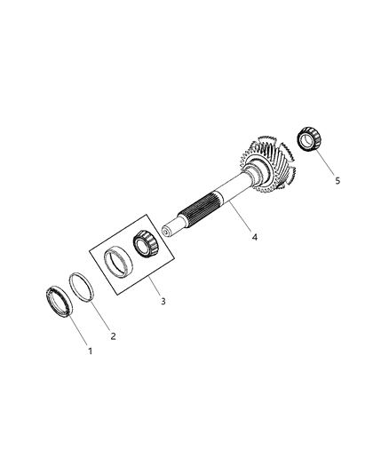 2018 Dodge Challenger Input Shaft Assembly Diagram 1 - Thumbnail