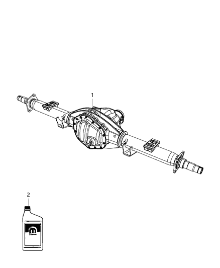 2013 Ram 2500 Rear Axle Assembly Diagram 1 - Thumbnail