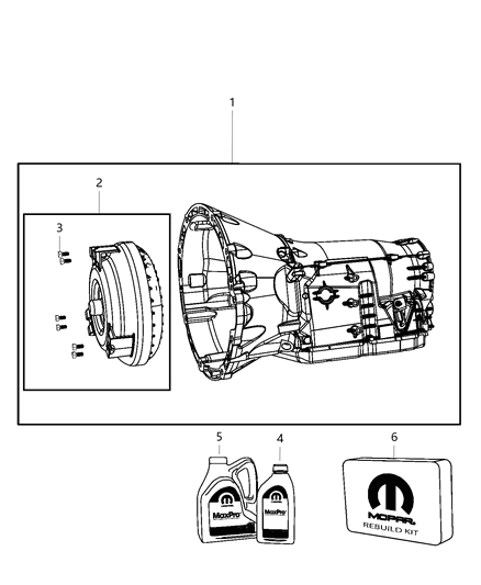 2010 Jeep Commander Transmission / Transaxle Assembly Diagram 2 - Thumbnail