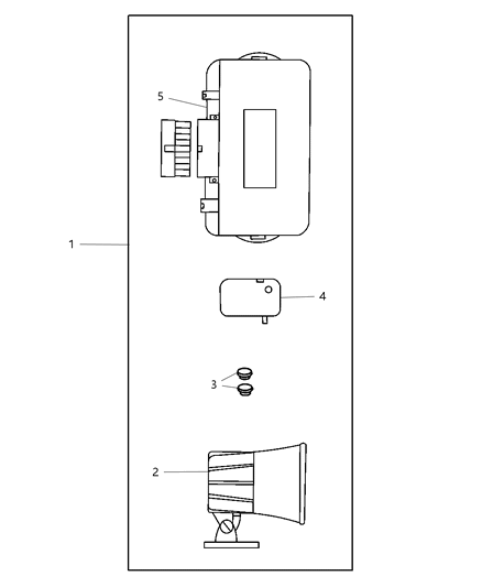 2001 Dodge Ram 2500 Control Module Diagram for 82204268