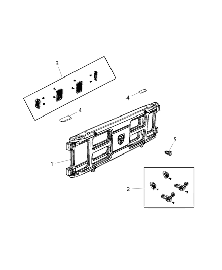2021 Ram 1500 Pickup Box Divider Diagram