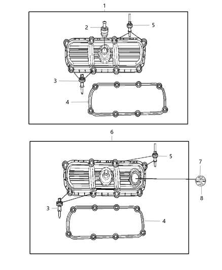 2007 Jeep Wrangler Cylinder Head & Components Diagram 4 - Thumbnail