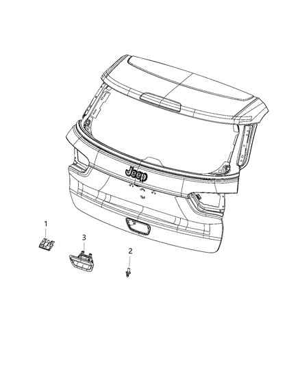 2021 Jeep Compass Switches, Doors, Mirrors And Liftgate Diagram 1 - Thumbnail