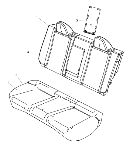 2011 Chrysler 200 Rear Seat - Split Seat Diagram 2 - Thumbnail
