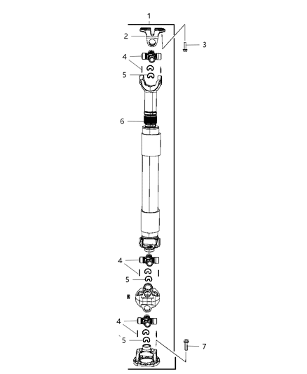 2010 Dodge Ram 5500 Shaft - Drive of Front Axle; Differential And Drive Line Diagram