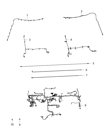 2017 Ram 2500 Wiring Instrument Panel Diagram for 68299997AC