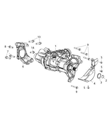 2020 Jeep Compass Power Transfer Unit Assembly Diagram 2 - Thumbnail