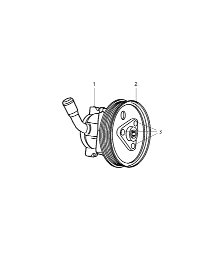 2005 Jeep Liberty Power Steering Pump Diagram 2 - Thumbnail