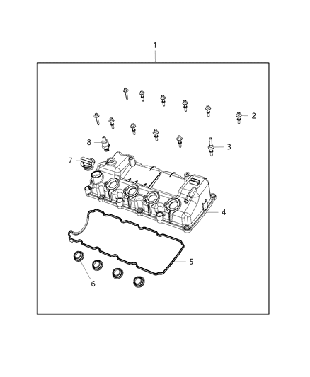 2015 Jeep Renegade Cylinder Head & Cover Diagram 4 - Thumbnail