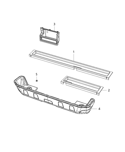 2021 Jeep Gladiator Cargo Covers, Bins And Organizers Diagram 2 - Thumbnail
