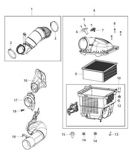2015 Ram 3500 Cab Chassis Air Cleaner Diagram 3 - Thumbnail