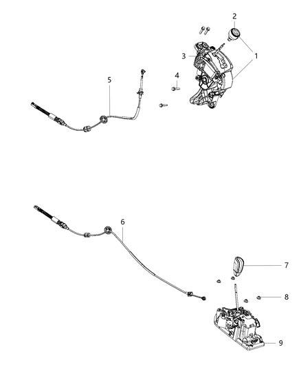 2012 Ram C/V Gearshift Controls Diagram