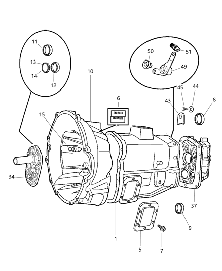 2001 Dodge Ram 3500 Cam Alignment Diagram for 5011966AA
