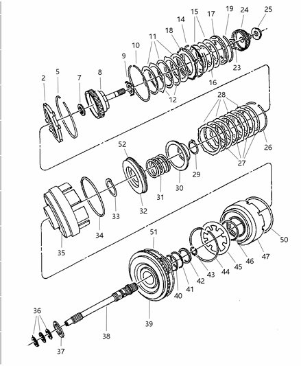 2006 Dodge Durango Clutch & Input Shaft Diagram 1 - Thumbnail