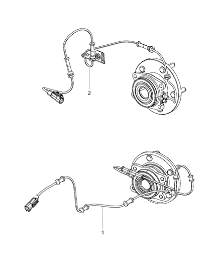 2014 Chrysler 200 Sensor Anti-Lock Brakes Diagram for 5085823AC