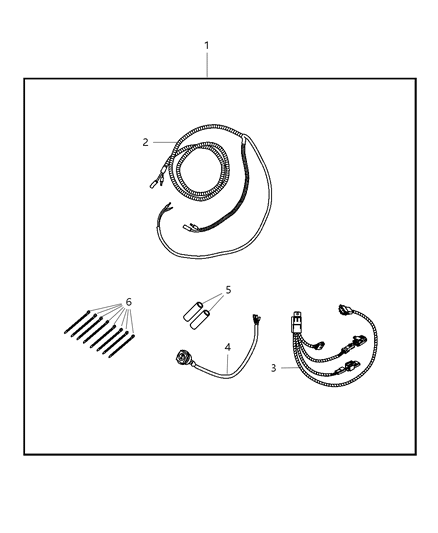 2007 Jeep Compass Off-Road/Driving Lamp Wiring Kit Diagram