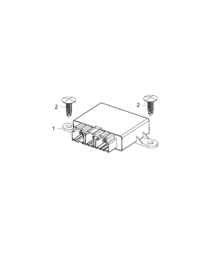 2017 Chrysler 300 Module Parking Assist Diagram for 68316634AC