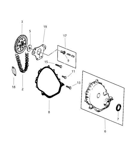 1998 Jeep Wrangler Timing Cover Diagram 2 - Thumbnail