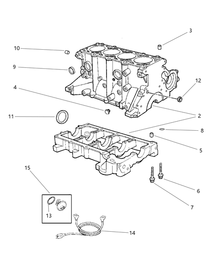 2000 Dodge Neon Cord Engine Block Heater Diagram for 4793530