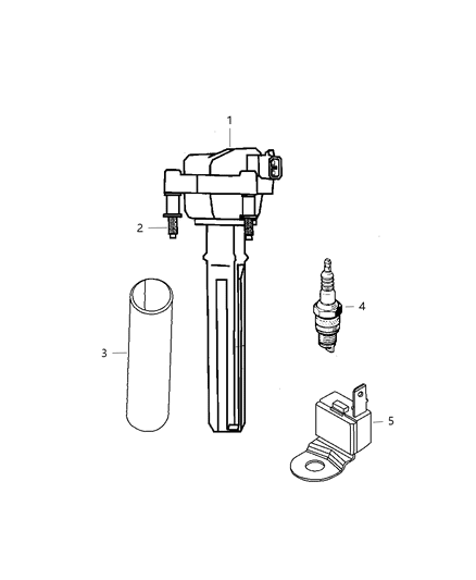 2001 Chrysler Prowler Spark Plug Diagram for SPRC12PEC5