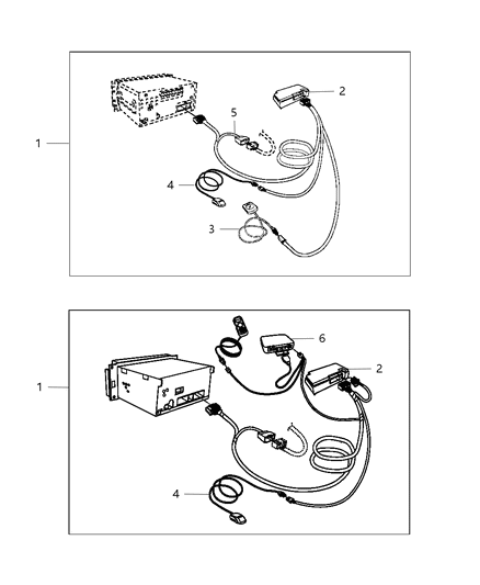 2011 Ram 3500 Cab Chassis Hands Free Kit - Cellular Phone - Blue Tooth Diagram