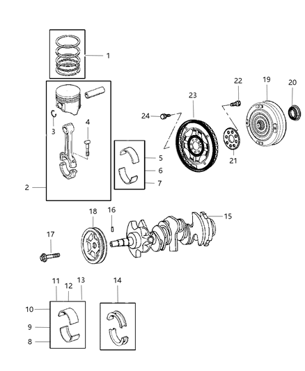 2007 Dodge Nitro Converter Package Torque Diagram for R8003092AB
