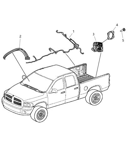 2009 Dodge Ram 3500 Pickup Wiring Chassis & Underbody Diagram