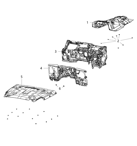 2021 Jeep Wrangler Silencers Diagram