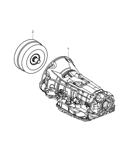 2004 Jeep Liberty Transmission Assembly of Automatic Transmission Diagram 1 - Thumbnail