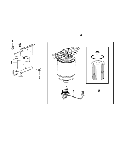 2017 Ram 3500 Cab Chassis Fuel Filter Diagram 2 - Thumbnail