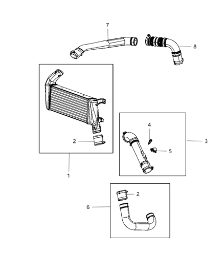 2008 Dodge Caliber Charge Air Cooler Diagram 2 - Thumbnail