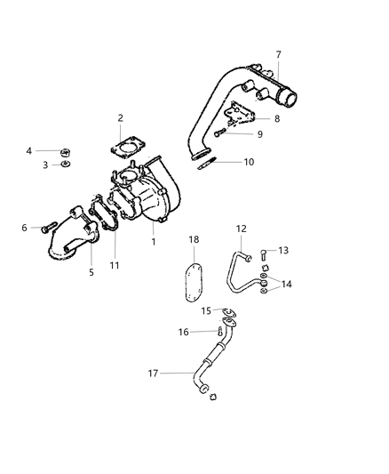 2021 Ram ProMaster 2500 Turbocharger And Oil Hoses/Tubes Diagram