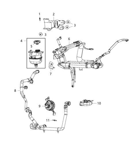 2020 Jeep Wrangler Auxiliary Coolant System Diagram 3 - Thumbnail
