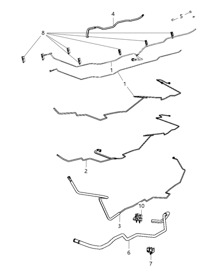 2008 Dodge Ram 3500 Cab Chassis Fuel Chassis Lines Diagram