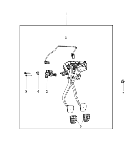 2012 Dodge Challenger Clutch Pedal Diagram