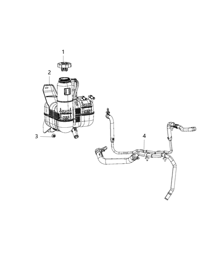 2018 Ram 2500 Coolant Recovery Bottle Diagram 2 - Thumbnail
