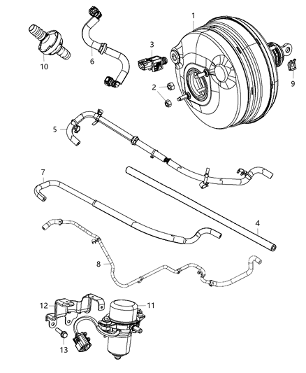 2020 Chrysler 300 Stud 2 End M10 X 1.50Xm8 X 1.25 X 78.60 Diagram for 6510217AA