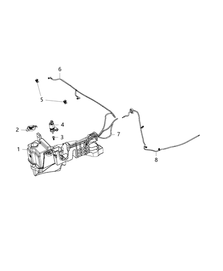2016 Jeep Wrangler Front Washer System Diagram 2 - Thumbnail
