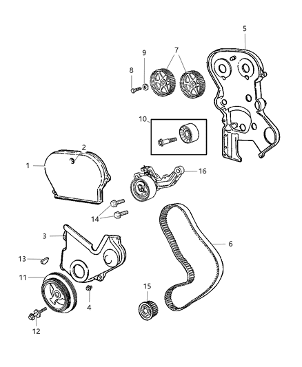 2008 Chrysler PT Cruiser Timing System Diagram 6 - Thumbnail