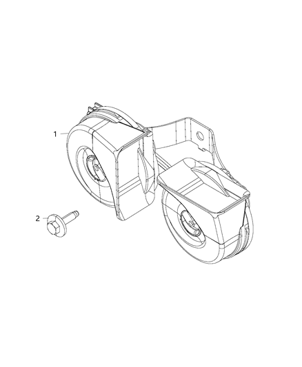 2020 Ram 1500 Classic Horns Diagram
